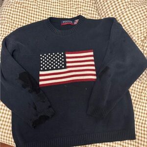 Vintage Navy Flag Sweater